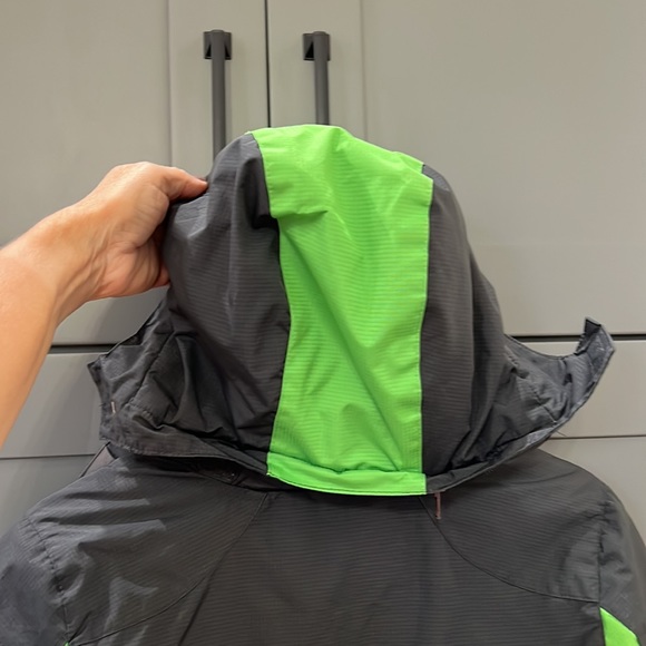 Great Play Jacket{Free Coubtry}Boys Sz XS(5/6) Charcoal Gray/Green Winter Jacket - Picture 12 of 12